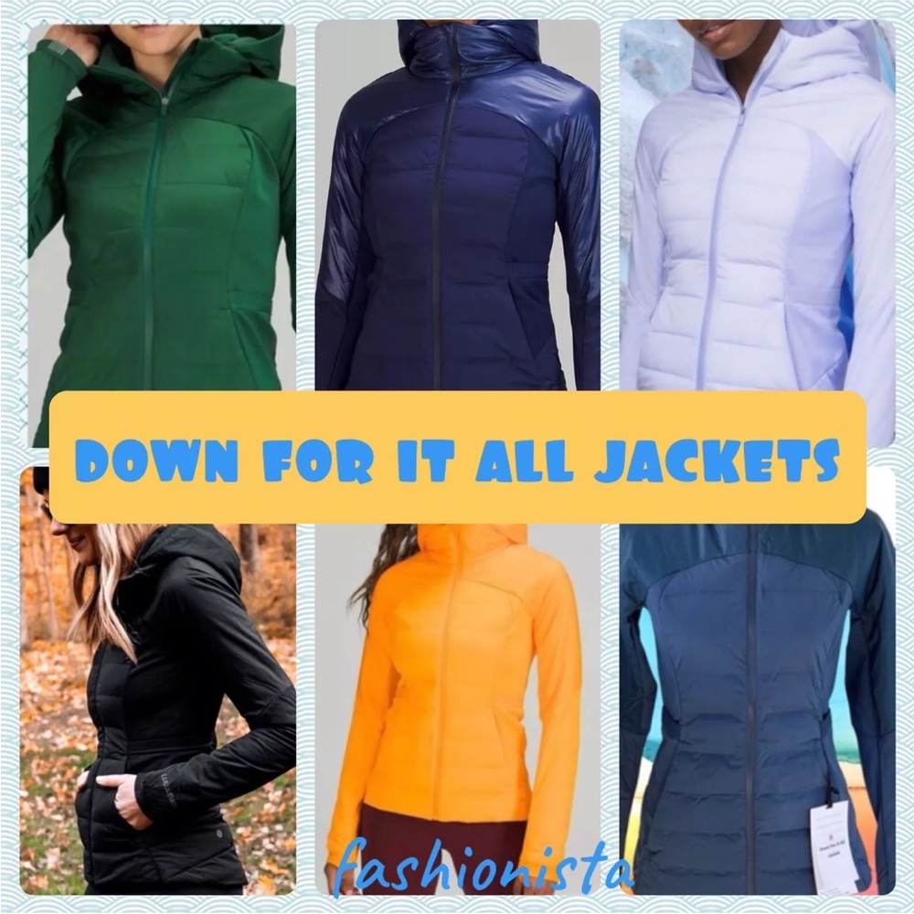 Lululemon Down For It Jacket Blue Nile sz.12 💙 - Picture 11 of 11